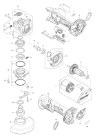 Makita Ersatzteile Akku-Winkelschleifer GA047G