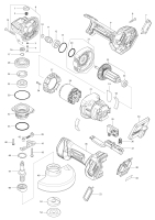 Makita Ersatzteile Akku-Winkelschleifer GA050G