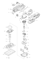 Makita Ersatzteile Akku-Schwingschleifer BO005CG