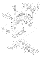 Makita Ersatzteile Akku-Hobel KP001G