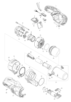 Makita Ersatzteile Akku-Staubsauger CL003G