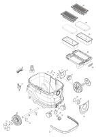 Makita Ersatzteile Akku-Staubsauger VC006GM