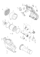 Makita Ersatzteile Akku-Gebläse UB001G
