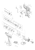 Makita Ersatzteile Akku-Abschaltschrauber DFT024F
