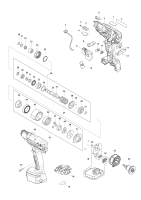 Makita Ersatzteile Akku-Abschaltschrauber DFT025F