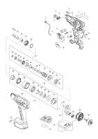 Makita Ersatzteile Akku-Abschaltschrauber DFT046F