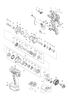 Makita Ersatzteile Akku-Abschaltschrauber DFT086F