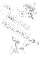 Makita Ersatzteile Akku-Abschaltschrauber DFT087F
