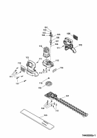 Ersatzteile WOLF-Garten Elektroheckenschere HSE 45 V Typ: 7440000 Serie A  (2007) Messer, Messeraufnahme, Motor 