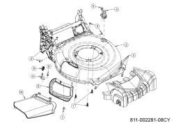 Cub Cadet Ersatzteile Motormäher mit Antrieb LM3 CRC46S 12DBTVSC603 (2022) Deflektor, Mähwerksgehäuse, Mulchklappe, Waschdüse