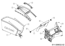 Cub Cadet Ersatzteile Motormäher mit Antrieb LM3 CRC46S 12DBTVSC603 (2024) Grasfangsack, Heckklappe, Leitstück hinten