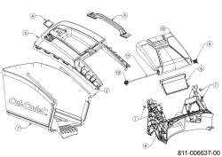 Cub Cadet Ersatzteile Motormäher mit Antrieb LM3 DR53s 12DBPVKC603 (2021) Grasfangsack, Heckklappe, Leitstück hinten