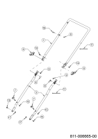 Cub Cadet Ersatzteile Motormäher mit Antrieb LM2 DR46s 12EBTQKC603 (2022) Holm