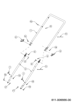 Cub Cadet Ersatzteile Motormäher mit Antrieb LM2 DR53s 12EBPQKC603 (2023) Holm