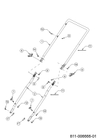 Cub Cadet Ersatzteile Motormäher mit Antrieb LM3 CR53s 12ABPV9B603 (2024) Holm