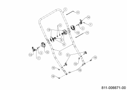Ersatzteile WOLF-Garten Benzin Rasenmäher mit Antrieb A 460 ASPHWIS Typ: 12CYTVB9650 (2021) Holm 