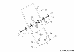 Ersatzteile WOLF-Garten Benzin Rasenmäher mit Antrieb A 530 ASPHWIS Typ: 12CYPV7E650 (2021) Holm 