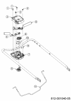 Ersatzteile MTD Benzin Rasenmäher mit Antrieb Advance 53 SPKVHW Typ: 12CKPN7D600 (2021) Geschwindigkeitsregelung, Schaltbügel 