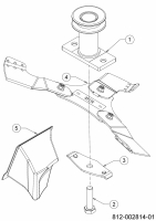 Ersatzteile WOLF-Garten Benzin Rasenmäher mit Antrieb A 460 ASPHW Typ: 12CWTV5E650 (2021) Messer, Messeraufnahme, Mulchstopfen 