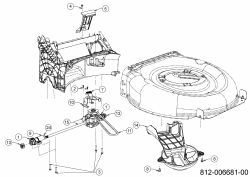 Ersatzteile MTD Benzin Rasenmäher mit Antrieb Advance 53 SPKVHW Typ: 12CKPN7D600 (2021) Getriebe, Keilriemen 