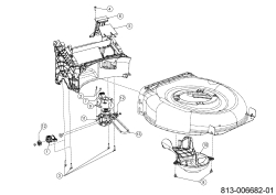 Cub Cadet Ersatzteile Motormäher mit Antrieb LM3 CRC46S 12DBTVSC603 (2022) Getriebe, Keilriemen