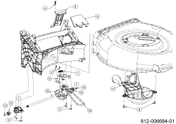 Cub Cadet Ersatzteile Motormäher mit Antrieb LM2 DR46s 12EBTQKC603 (2022) Getriebe, Keilriemen
