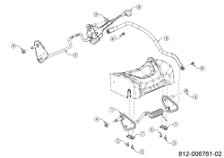 Cub Cadet Ersatzteile Motormäher mit Antrieb LM3 DR53es 12ECPVS7603 (2023) Achsen, Höhenverstellung