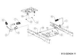 Cub Cadet Ersatzteile Rasentraktoren XT1 OS96 13A8A1TF603 (2024) Bremsstange, Schaltstange, Pedal