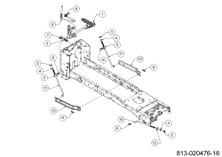 Cub Cadet Ersatzteile Rasentraktoren XT1 OS96 13A8A1TF603 (2024) Mähwerksaushebung