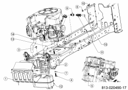 Cub Cadet Ersatzteile Rasentraktoren XT2 PR95 13DGA1CB603 (2021) Motorzubehör