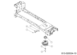 Cub Cadet Ersatzteile Gartentraktoren XT3 QS137 14AFA5TM603 (2022) Elektromagnetkupplung, Motorkeilriemenscheibe