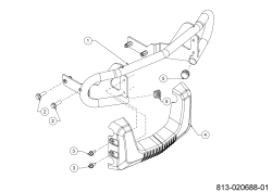 Cub Cadet Ersatzteile Gartentraktoren XT3 QS127 14AFA5TQ603 (2022) Stoßstange bis 09.12.2021