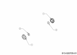 Cub Cadet Ersatzteile Rasentraktoren XT3 QR106 13BFA5CR603 (2021) Radkappe