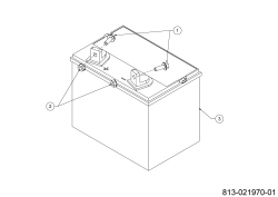 Cub Cadet Ersatzteile Rasentraktoren XT3 QR106 13AFA5TR603 (2024) Batterie