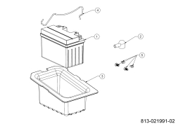 Cub Cadet Ersatzteile Rasentraktoren XT1 OS96 13A8A1TF603 (2023) Batterie