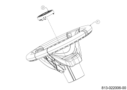Cub Cadet Ersatzteile Rasentraktoren XT1 OS96 13A8A1TF603 (2024) Lenkrad