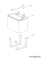 Cub Cadet Ersatzteile Rasentraktoren XT1 OS96 13A8A1TF603 (2022) Batterie