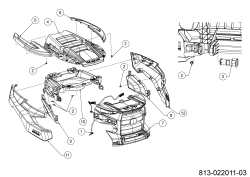 Cub Cadet Ersatzteile Rasentraktoren XT2 PS117 13AJA1TT603 (2024) Motorhaube T-Style