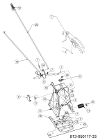 Cub Cadet Ersatzteile Rasentraktoren LR1 MS76 13B726JD603 (2024) Bremsstange, Schaltstange, Pedal