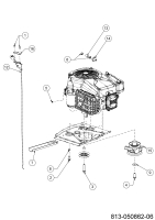 Cub Cadet Ersatzteile Rasentraktoren LR1 MS76 13B726JD603 (2023) Choke- und Gaszug, Motorkeilriemenscheibe, Motorzubehör