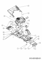 Ersatzteile MTD Rasentraktor Mnirider 76 RDHE Typ: 13B721SD600 (2021) Verkleidungen 