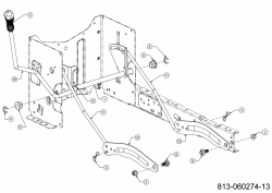 Ersatzteile MTD Rasentraktor Optima LG 200 H Typ: 13BJ79KG678 (2021) Mähwerksaushebung 