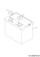 Cub Cadet Ersatzteile Rasentraktoren XT1-LT46 13APA9CT056 (2022) Batterie