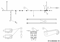 Ersatzteile MTD Rasentraktor Smart RF 125 Typ: 13B776KF600 (2021) Elektroteile 