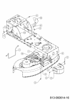 Ersatzteile MTD Rasentraktor Optima LG 200 H Typ: 13BJ79KG678 (2021) Abdeckungen Mähwerk G (42/107cm) 