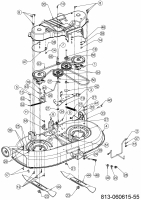 Ersatzteile Bestgreen Rasentraktoren BG PRO 107 HSBK Typ: 13CM79SG655 (2021) Mähwerk G (42/107cm)