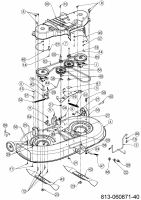 Ersatzteile MTD Rasentraktor Smart RG 145 Typ: 13A876KG600 (2021) Mähwerk G (42/107cm) 