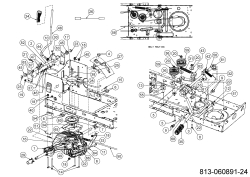 Cub Cadet Ersatzteile Rasentraktoren LT2 NS96 13BB79DF603 (2022) Fahrantrieb, Keilriemen, Pedal