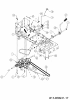 Ersatzteile MTD Rasentraktor Smart RF 125 Typ: 13B776KF600 (2021) Fahrantrieb 