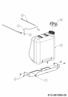 Ersatzteile MTD Rasentraktor LT 107 EXHK Typ: 13CG79KG682 (2021) Tank 